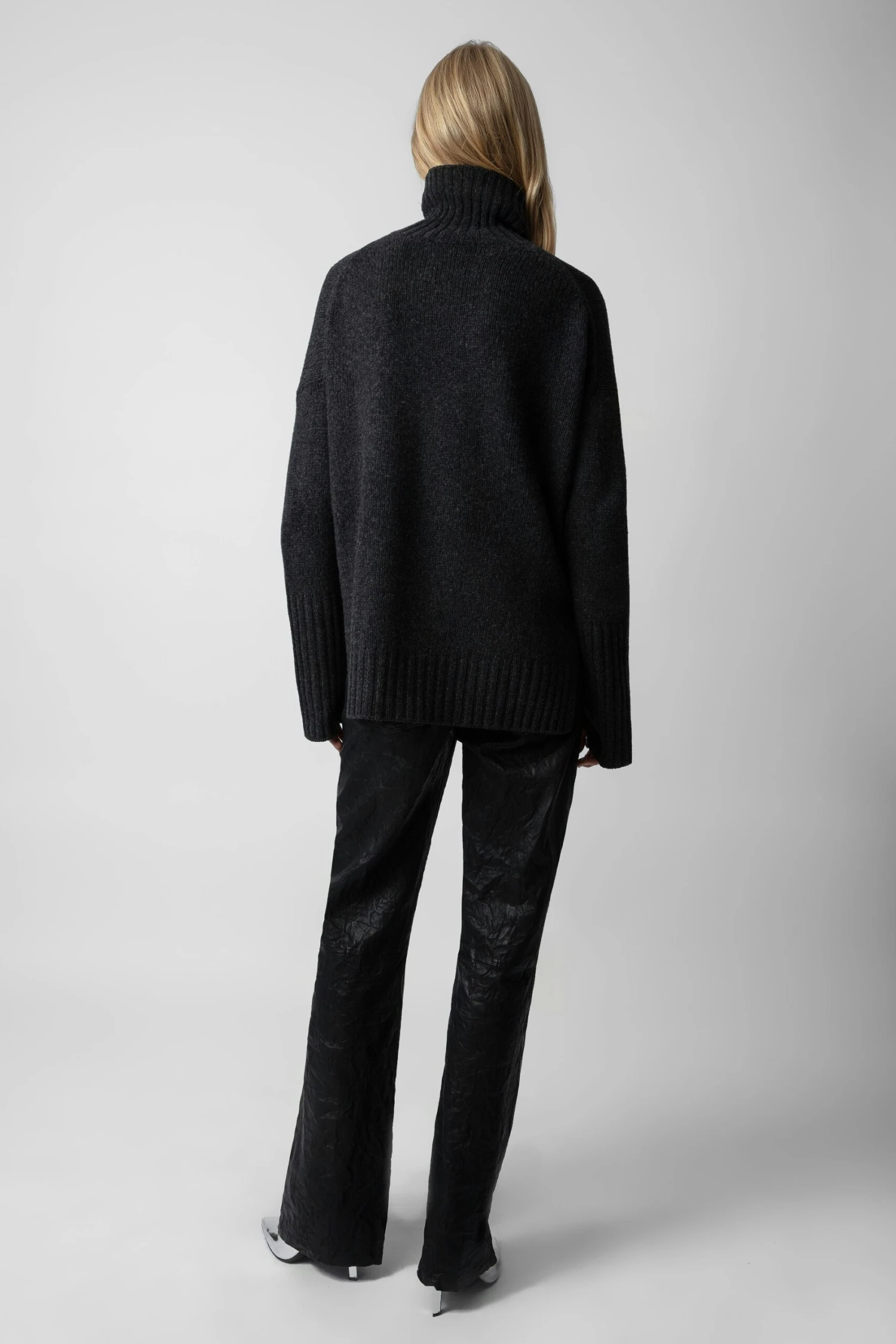 Zadig & Voltaire Alma We Heart Sweater Anthracite 4 Zadig & Voltaire Alma We Heart Sweater Anthracite - Image 4