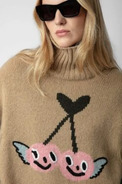 Zadig & Voltaire Alma Sweater Nut -Zadig & Voltaire Shop KWSW01607 NUT 4