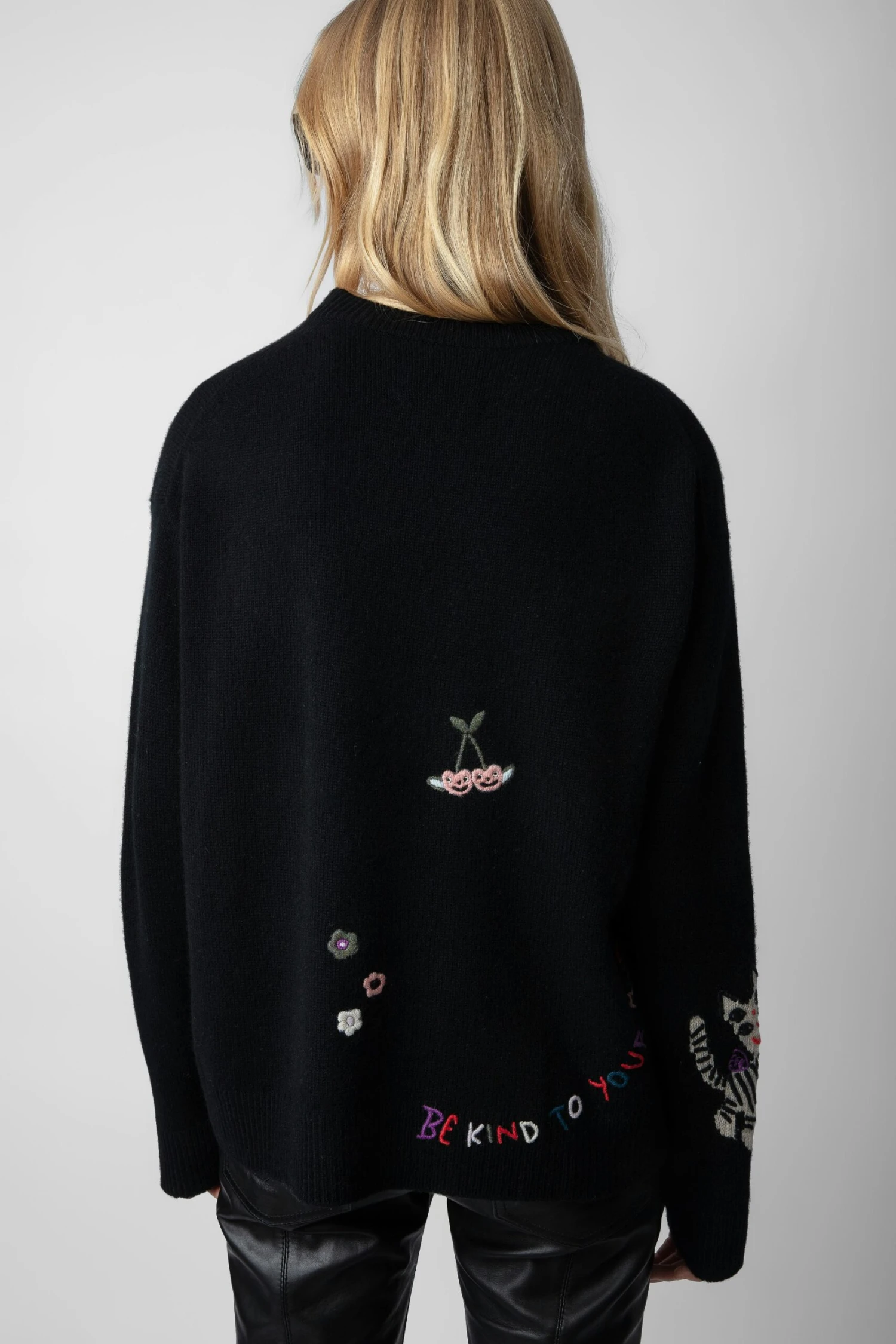 Zadig & Voltaire Markus Cashmere Sweater Black 3 Zadig & Voltaire Markus Cashmere Sweater Black - Image 3