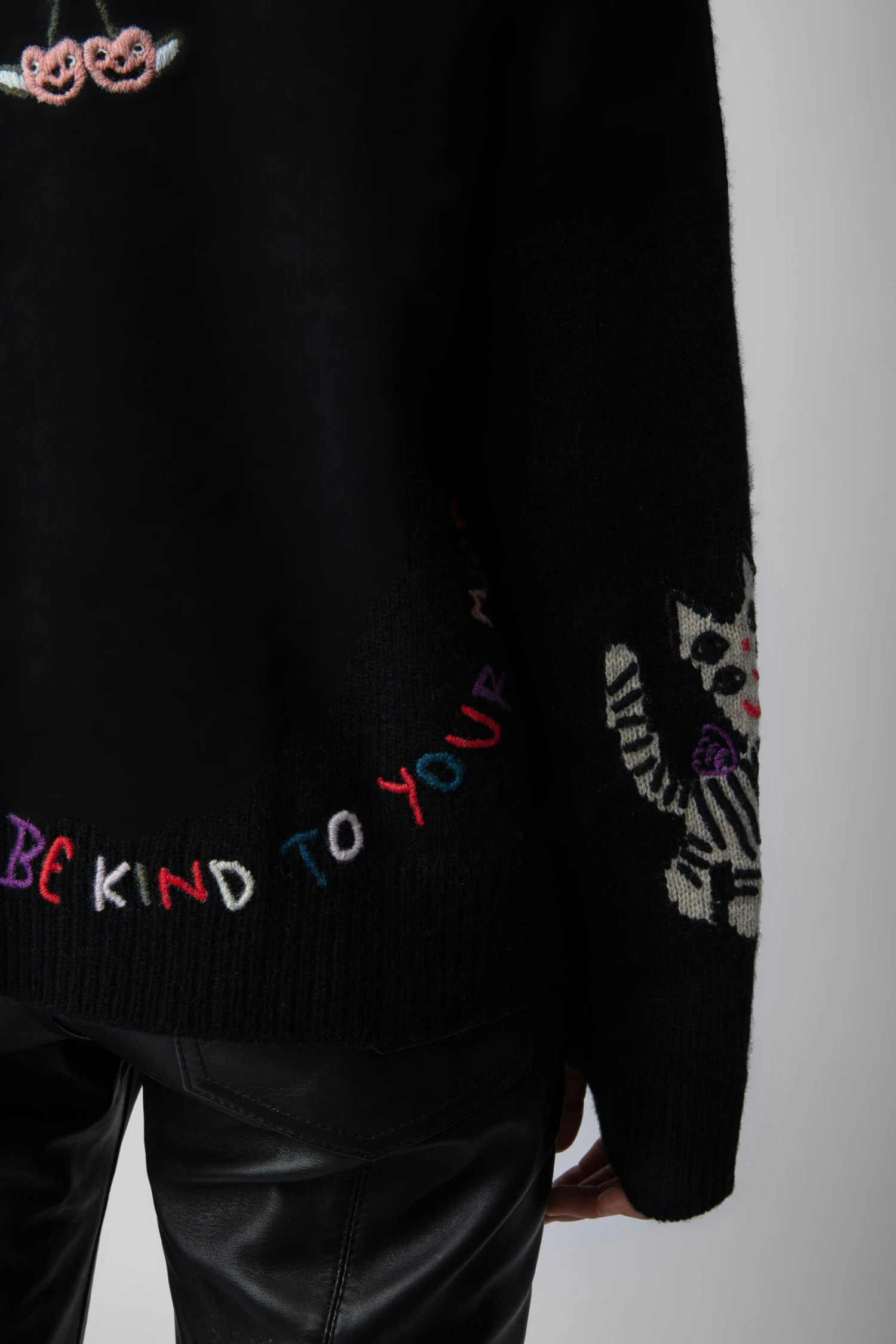 Zadig & Voltaire Markus Cashmere Sweater Black 4 Zadig & Voltaire Markus Cashmere Sweater Black - Image 4