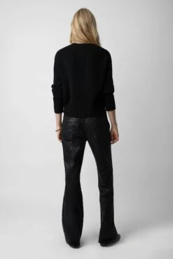 Zadig & Voltaire Bleez Sequin Sweater Black -Zadig & Voltaire Shop KWSW01623 NOIR 5 1