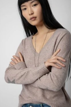 Zadig & Voltaire Vivi Cashmere Sweater Primrose -Zadig & Voltaire Shop KWSW01630 PRIMEROSE 4