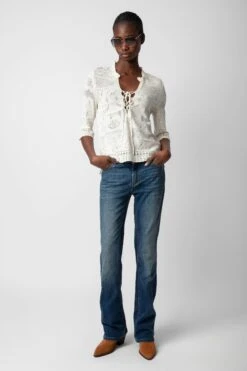 Zadig & Voltaire Taho Sweater Ecru