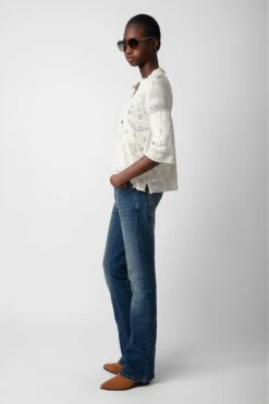 Zadig & Voltaire Taho Sweater Ecru -Zadig & Voltaire Shop KWSW01635 ECRU 5