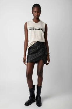 Zadig & Voltaire Nida Mon Amour Top Petale