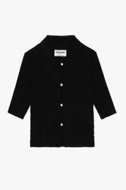Zadig & Voltaire Lyam Top Black -Zadig & Voltaire Shop KWTT00107 NOIR