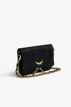 Zadig & Voltaire Rock Nano Grained Clutch Noir Gold -Zadig & Voltaire Shop LWBA00005 NOIR GOLD 3