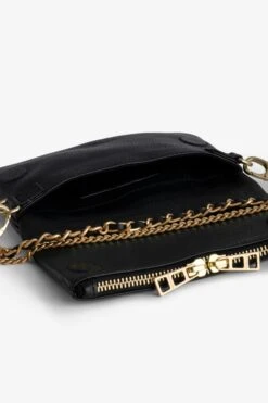 Zadig & Voltaire Rock Nano Grained Clutch Noir Gold -Zadig & Voltaire Shop LWBA00005 NOIR GOLD 6