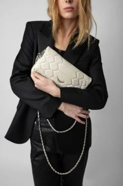 Zadig & Voltaire Rock Quilted Clutch Flash -Zadig & Voltaire Shop LWBA00049 FLASH 9