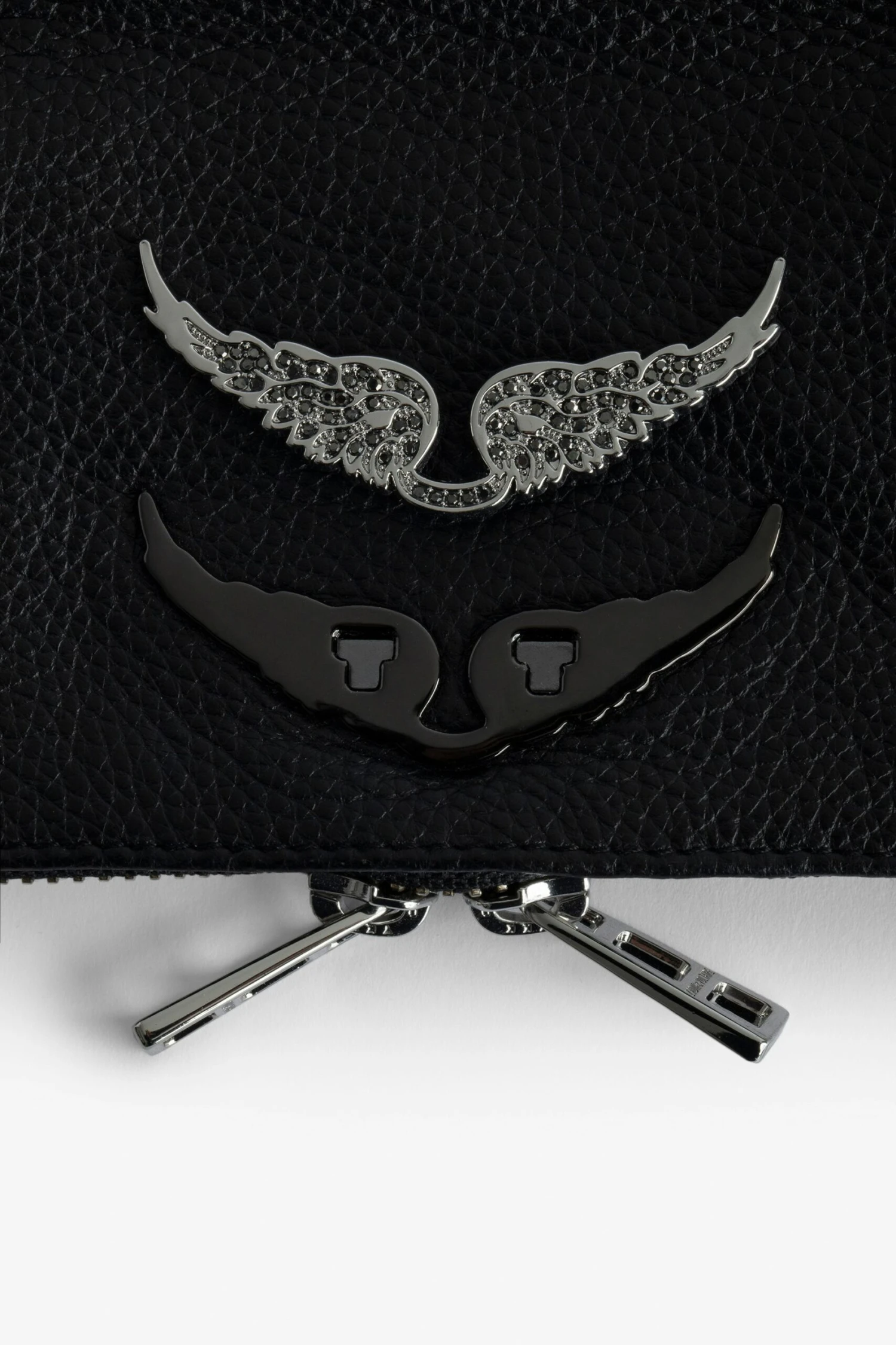 Zadig & Voltaire Swing Your Wings Rock Nano Clutch Noir Silver 2 Zadig & Voltaire Swing Your Wings Rock Nano Clutch Noir Silver - Image 2