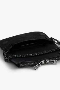Zadig & Voltaire Nano Soft Savage Rock Clutch Black 10 Zadig & Voltaire Nano Soft Savage Rock Clutch Black -Zadig & Voltaire Shop LWBA02229 NOIR 6