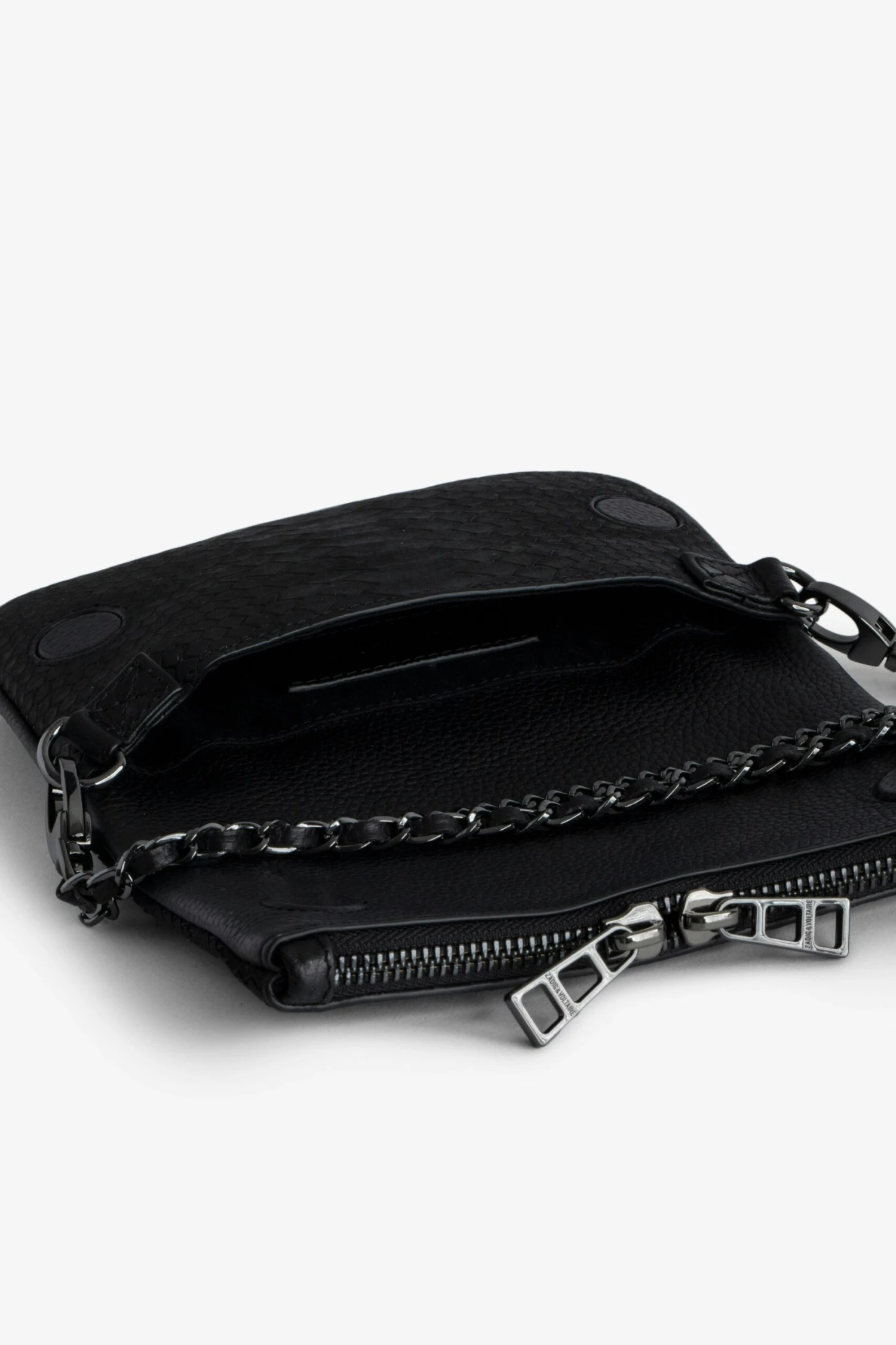 Zadig & Voltaire Nano Soft Savage Rock Clutch Black 4 Zadig & Voltaire Nano Soft Savage Rock Clutch Black - Image 4