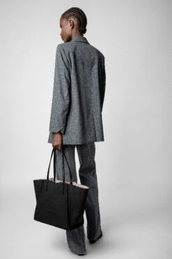 Zadig & Voltaire Le Borderline Soft Savage Bag Black -Zadig & Voltaire Shop LWBA02267 NOIR 9