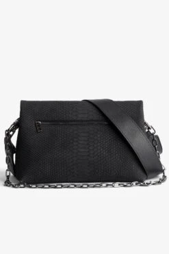 Zadig & Voltaire Rocky Soft Savage Bag Black -Zadig & Voltaire Shop LWBA02269 NOIR 4