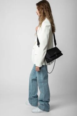 Zadig & Voltaire Rocky Soft Savage Bag Black -Zadig & Voltaire Shop LWBA02269 NOIR 9