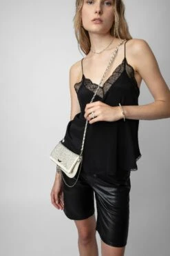 Zadig & Voltaire Rock Nano Dotted Swiss Clutch Flash -Zadig & Voltaire Shop LWBA02381 FLASH 8