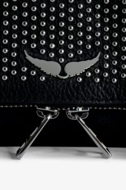 Zadig & Voltaire Rock Nano Dotted Swiss Clutch Black -Zadig & Voltaire Shop LWBA02381 NOIR 2
