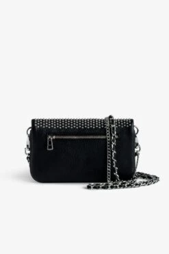 Zadig & Voltaire Rock Nano Dotted Swiss Clutch Black -Zadig & Voltaire Shop LWBA02381 NOIR 4