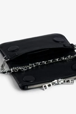 Zadig & Voltaire Rock Nano Dotted Swiss Clutch Black -Zadig & Voltaire Shop LWBA02381 NOIR 5