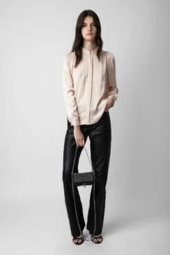 Zadig & Voltaire Rock Nano Dotted Swiss Clutch Black -Zadig & Voltaire Shop LWBA02381 NOIR 9 1