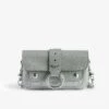 Zadig & Voltaire Kate Metallic Wallet Bag Silver