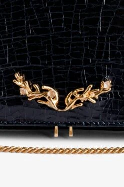 Zadig & Voltaire Rock Embossed Clutch Ink -Zadig & Voltaire Shop LWBA02451 INK 2