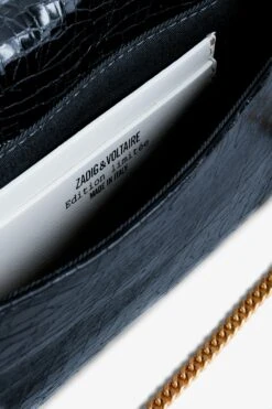 Zadig & Voltaire Rock Embossed Clutch Ink -Zadig & Voltaire Shop LWBA02451 INK 5
