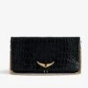 Zadig & Voltaire Rock Embossed Clutch Black