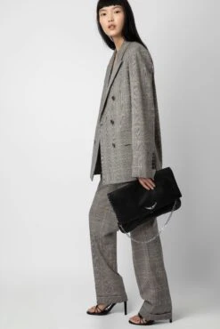 Zadig & Voltaire Rock Eternal XL Clutch Black -Zadig & Voltaire Shop LWBA02464 NOIR 9