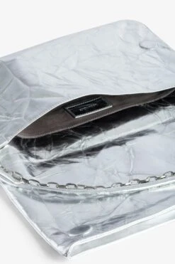 Zadig & Voltaire Rock Eternal XL Metallic Clutch Silver -Zadig & Voltaire Shop LWBA02465 SILVER 5