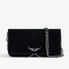 Zadig & Voltaire Rock Suede Clutch Black