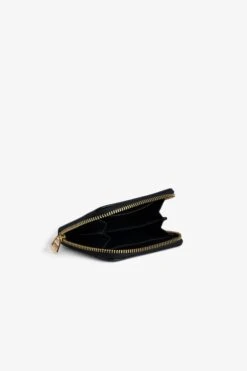 Zadig & Voltaire Mini ZV Coin Purse Noir Gold 7 Zadig & Voltaire Mini ZV Coin Purse Noir Gold -Zadig & Voltaire Shop LWSG00004 NOIR GOLD 4