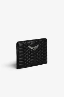 Zadig & Voltaire ZV Pass Card Holder Black -Zadig & Voltaire Shop LWSG00041 NOIR 3