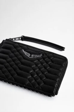 Zadig & Voltaire ZV Card Card Holder Black -Zadig & Voltaire Shop LWSG00060 NOIR 3