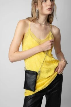 Zadig & Voltaire Rock Pouch Clutch Black 9 Zadig & Voltaire Rock Pouch Clutch Black -Zadig & Voltaire Shop LWSG01193 NOIR 9