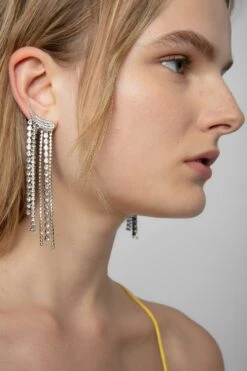 Zadig & Voltaire Rock Color Earrings Shiny Silver 8 Zadig & Voltaire Rock Color Earrings Shiny Silver -Zadig & Voltaire Shop OWJW00587 SHINY SILVER 8