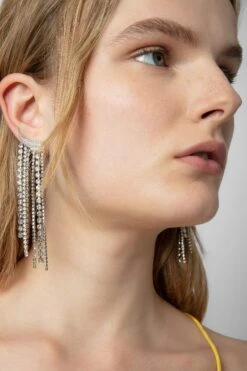 Zadig & Voltaire Rock Color Earrings Shiny Silver 9 Zadig & Voltaire Rock Color Earrings Shiny Silver -Zadig & Voltaire Shop OWJW00587 SHINY SILVER 9