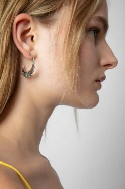 Zadig & Voltaire Rock Star Earrings Antic Silver -Zadig & Voltaire Shop OWJW00596 ANTIC SILVER 9