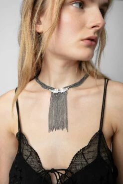 Zadig & Voltaire Rock Star Necklace Antic Silver -Zadig & Voltaire Shop OWJW00600 ANTIC SILVER 9