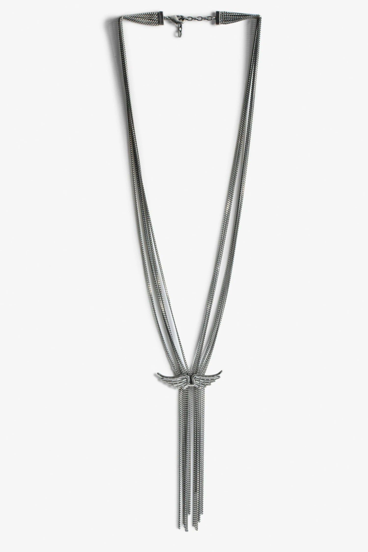 Zadig & Voltaire Long Rock Star Necklace Antic Silver 1 Zadig & Voltaire Long Rock Star Necklace Antic Silver
