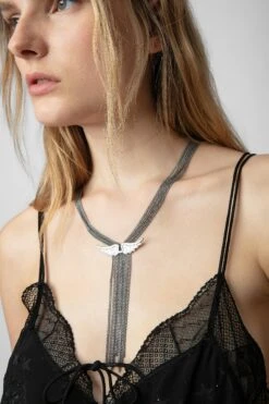 Zadig & Voltaire Long Rock Star Necklace Antic Silver 7 Zadig & Voltaire Long Rock Star Necklace Antic Silver -Zadig & Voltaire Shop OWJW00601 ANTIC SILVER 9