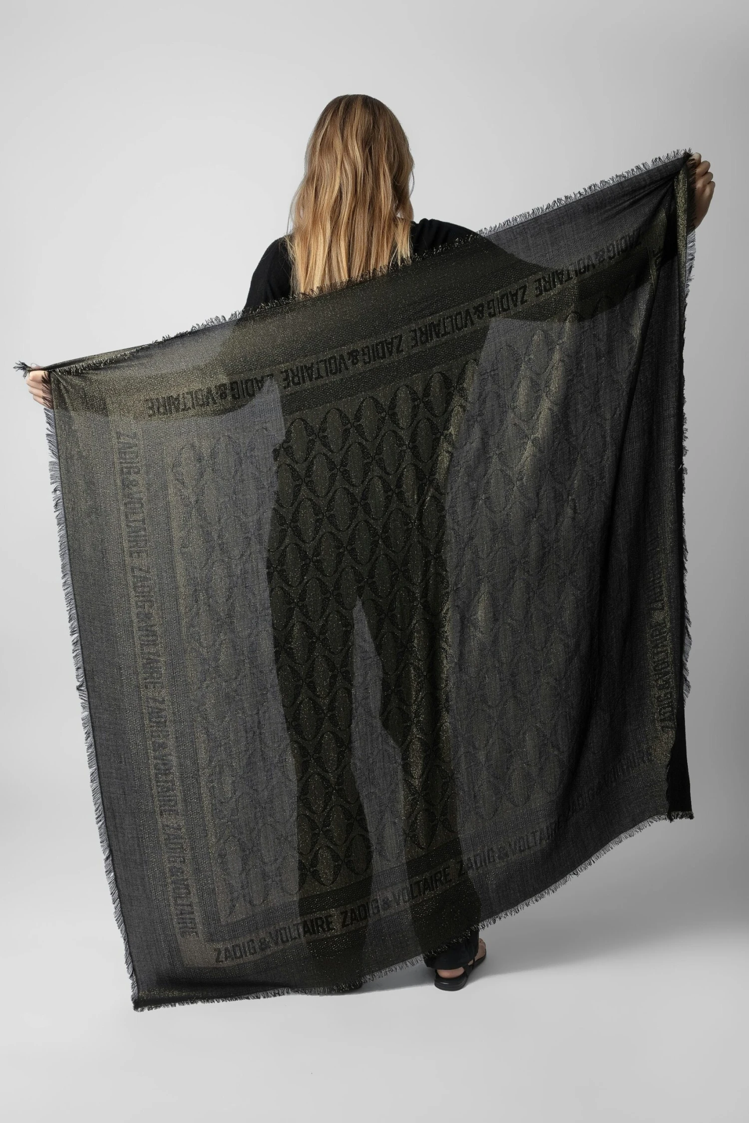 Zadig & Voltaire Glenn Scarf Black 5 Zadig & Voltaire Glenn Scarf Black - Image 5