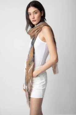 Zadig & Voltaire Kerry Scarf Heritage 8 Zadig & Voltaire Kerry Scarf Heritage -Zadig & Voltaire Shop OWSC00459 HERITAGE 9