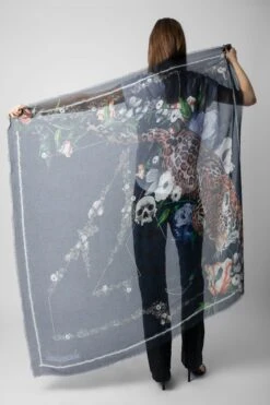 Zadig & Voltaire Kerry Scarf Ink -Zadig & Voltaire Shop OWSC00459 INK 8