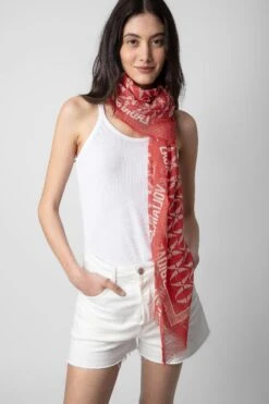 Zadig & Voltaire Delta Scarf Power -Zadig & Voltaire Shop OWSC00462 POWER 9