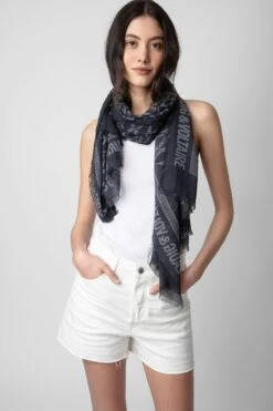Zadig & Voltaire Delta Scarf Road -Zadig & Voltaire Shop OWSC00462 ROAD 9
