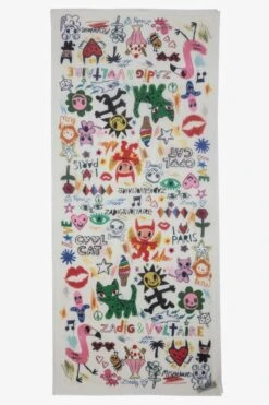 Zadig & Voltaire Long Delta Scarf Flash