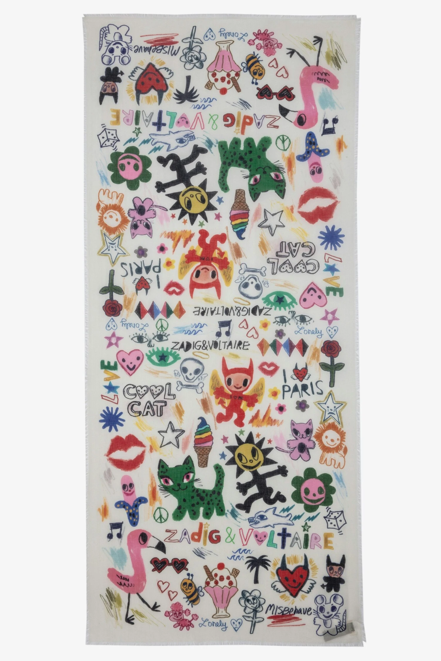 Zadig & Voltaire Long Delta Scarf Flash 1 Zadig & Voltaire Long Delta Scarf Flash