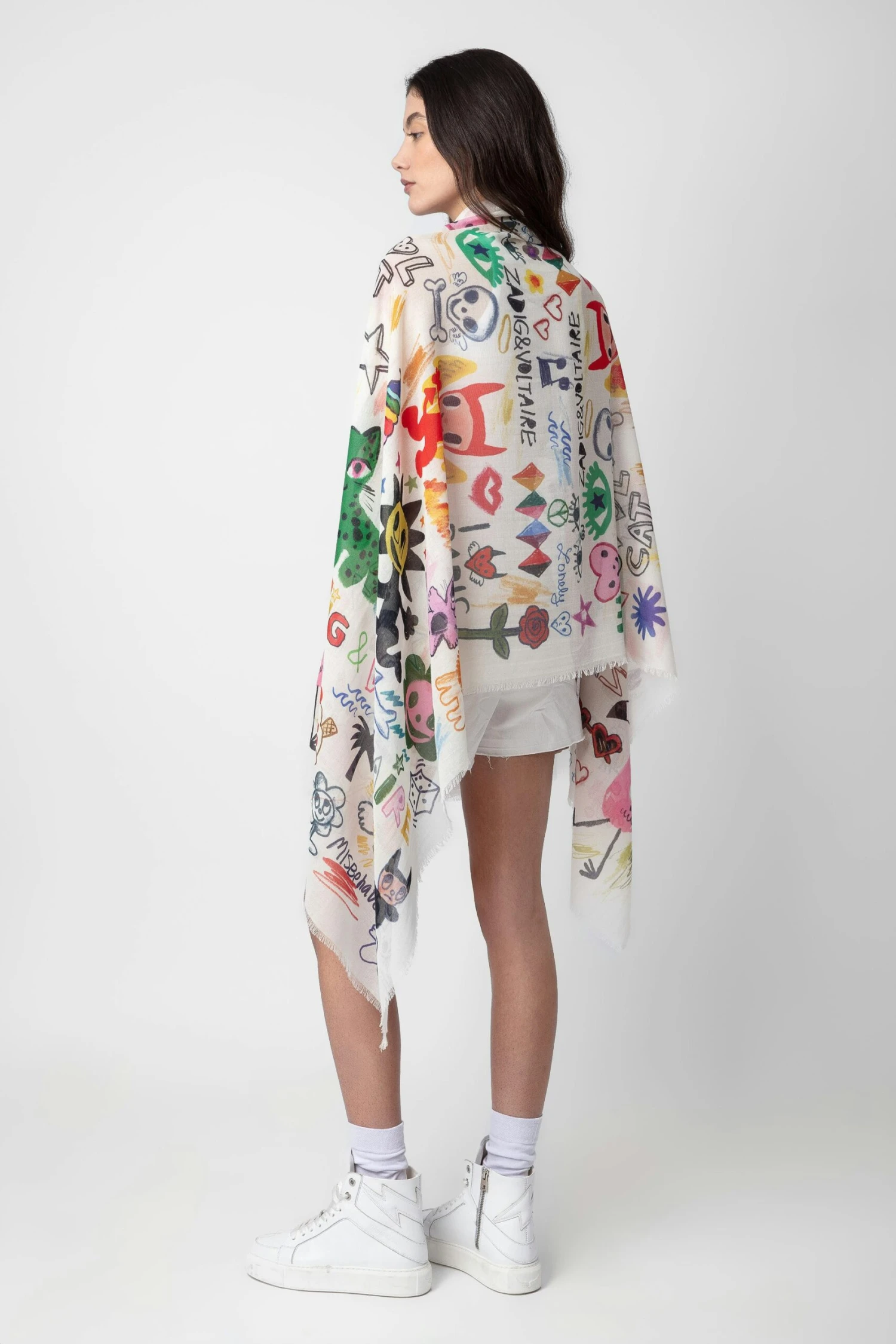 Zadig & Voltaire Long Delta Scarf Flash 4 Zadig & Voltaire Long Delta Scarf Flash - Image 4