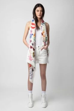 Zadig & Voltaire Long Delta Scarf Flash 9 Zadig & Voltaire Long Delta Scarf Flash -Zadig & Voltaire Shop OWSC00467 FLASH 9